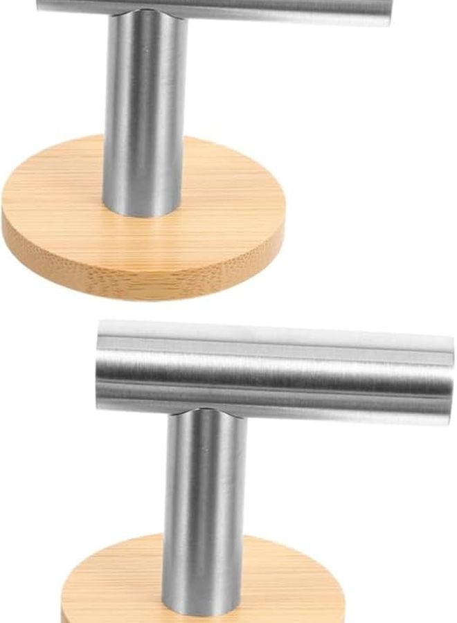 Balacoo 2 Pack Adhesive Towel Hooks For Bathroom Wall Sticky Easy Install Durable - Image 1